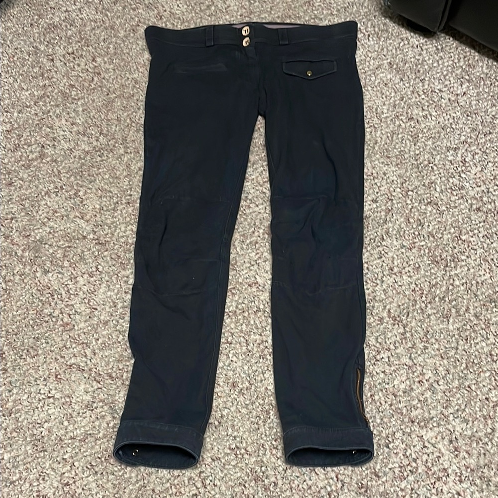 Freddy zip ankle Women's Black moto style pants
